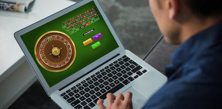 Antarmuka Gonzo's Quest di lentera4d menampilkan grid permainan dengan tema penjelajahan dan simbol emas